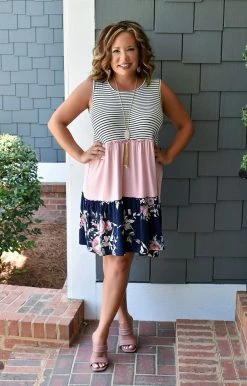 Heimish - SD1267-11 - 62822 I See Why Colorblock Dress DRESSES