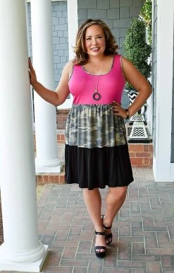 Heimish - BL-SD1210-12 - 3822 DRESSES Adore The Attention Colorblock Dress