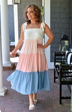 Heimish - BL-WD1024F - 41322 A Splash Of Color Maxi Dress