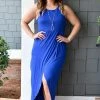 Heimish - BL-SD1012S - 2722 Trouble Free Life Maxi Dress - Royal Blue DRESSES