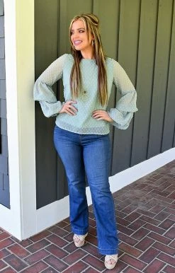 Heimish - T1064 - 42322 All You Can Do Top - Dusty Mint TOPS