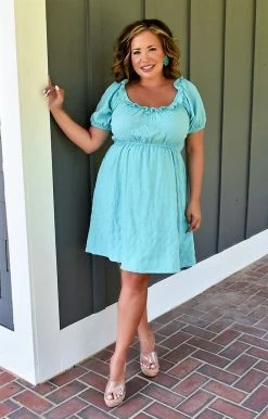 143 Story - IDM8077-PP - 61822 DRESSES Everyday Dreams Dress - Turquoise