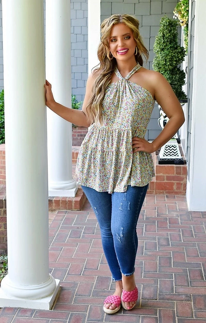 BE Stage - PT11175 - 52122 Totally Brilliant Floral Top - Multi 4 BE Stage - PT11175 - 52122 Totally Brilliant Floral Top - Multi