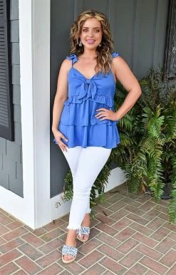 TCEC - CT7800 - 31522 TOPS Just Trust Me Top - Cobalt Blue