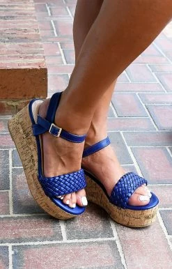 DDK Footwear - SUGARY-7 - 71822 SHOES Bend The Rules Wedge - Navy