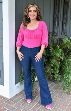 143 Story - CTM8138-PP - 31422 Someone Sweet Bodysuit - Hot Pink