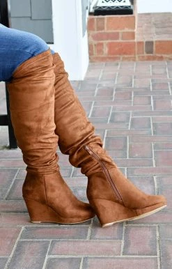 Chinese Laundry - LARISA - 12222 CHINESE LAUNDRY - Larisa Wedge Boot - Honey Brown