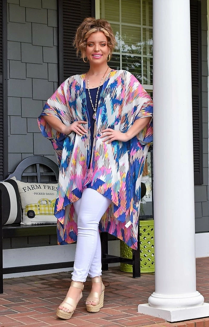 Janice Wholesale - JP2222-MLT - 41222 Sights Set On You Print Kimono SWIMWEAR 1 Janice Wholesale - JP2222-MLT - 41222 Sights Set On You Print Kimono SWIMWEAR