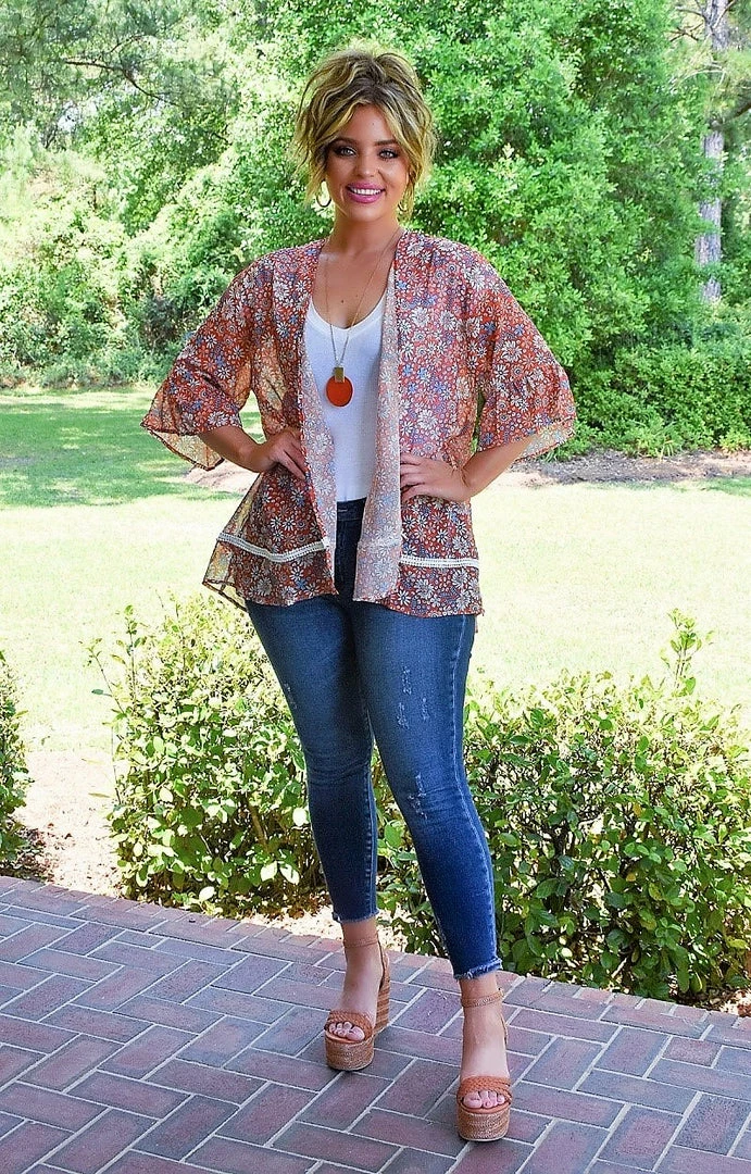 Southern Grace - 7323B - 52322 Loud And Clear Floral Kimono - Multi Cover Ups 1 Southern Grace - 7323B - 52322 Loud And Clear Floral Kimono - Multi Cover Ups