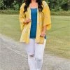 Vision - T1787-8PP - 41721 Don't Be Prickly Print Kimono/Cover Up - Yellow
