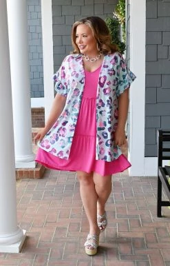 Heimish - BL-SJ1108-37 - 21622 TOPS On The Mark Leopard Cardigan - Mint