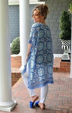 KW Fashion - WLK210039 - 41122 SWIMWEAR Hint Of Sunshine Print Kimono