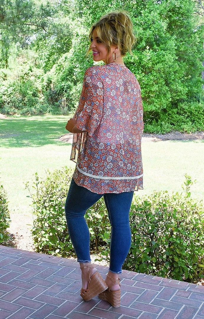 Southern Grace - 7323B - 52322 Loud And Clear Floral Kimono - Multi Cover Ups 3 Southern Grace - 7323B - 52322 Loud And Clear Floral Kimono - Multi Cover Ups