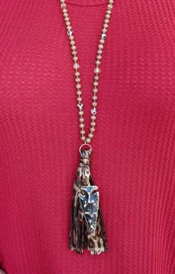 Your Fashion Wholesale - 72647 - 11321 Hey Sister Leopard Necklace