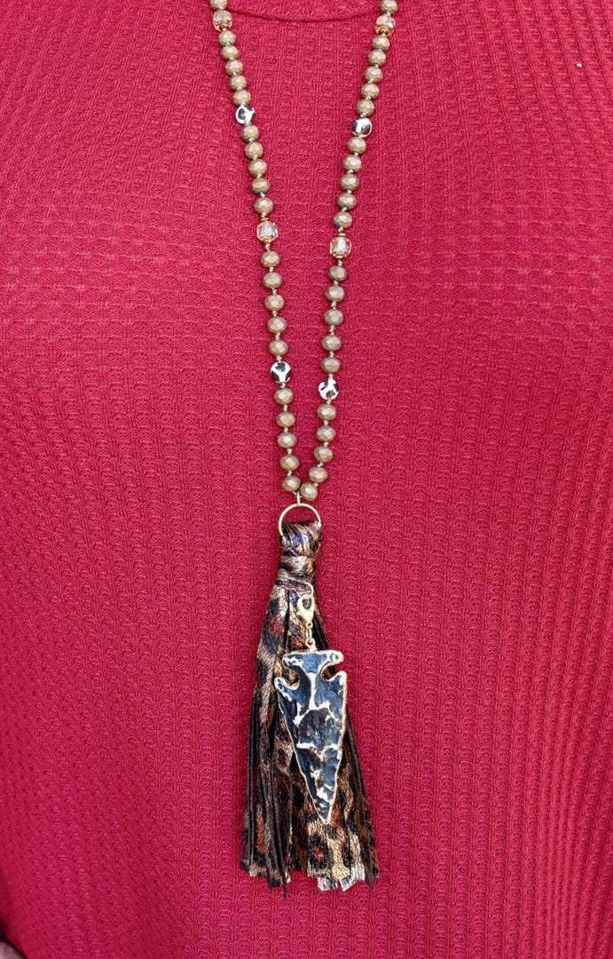 Your Fashion Wholesale - 72647 - 11321 Hey Sister Leopard Necklace 2 Your Fashion Wholesale - 72647 - 11321 Hey Sister Leopard Necklace