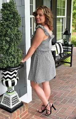 Andree - 94873 - 41922 Forever Young Gingham Dress - Black/White 6 Andree - 94873 - 41922 Forever Young Gingham Dress - Black/White