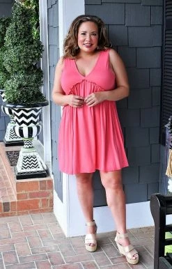 Heimish - BL-SD1062S - 31222 DRESSES Just So Sweet Dress - Coral