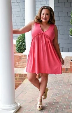 Heimish - BL-SD1062S - 31222 DRESSES Just So Sweet Dress - Coral