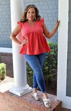 Andree - 18309 - 42422 Easily Accepted Top - Red