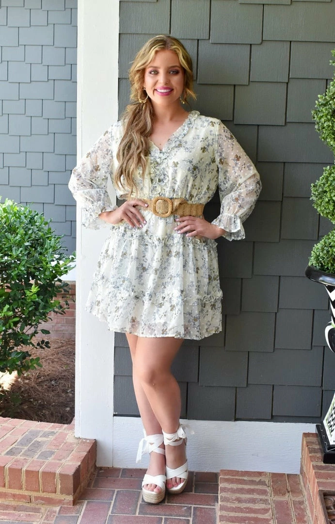 TCEC - CD02296 - 52622 Hopeful Romance Floral Dress - Ivory 4 TCEC - CD02296 - 52622 Hopeful Romance Floral Dress - Ivory