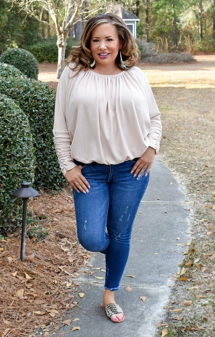 143 Story - ITB2092 - 2622 Maybe It's Love Top - Oatmeal 3 143 Story - ITB2092 - 2622 Maybe It's Love Top - Oatmeal