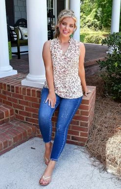 Spin USA - M5349PR - 62122 Treating Myself Leopard Top TOPS