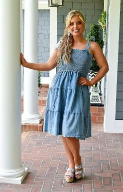 ODDI - ID14868 - 7922 Out Of Answers Denim Dress 7 ODDI - ID14868 - 7922 Out Of Answers Denim Dress