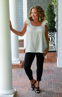 Staccato - 18608A-PP - 71422 Give You Time Print Top - White