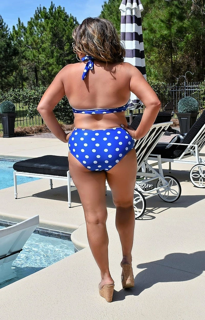 Queen - BA002412 - 33022 SWIMWEAR Beach Bum Two Piece Swimsuit - Blue 3 Queen - BA002412 - 33022 SWIMWEAR Beach Bum Two Piece Swimsuit - Blue