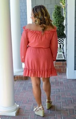 Heimish - HD1121 - 42222 Totally Worth It Dress - Coral DRESSES