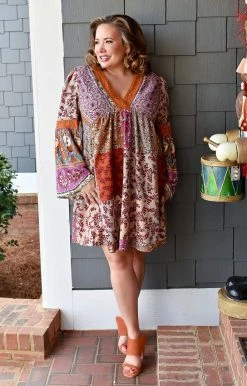 Davi & Dani - DD10341 - 1122 DRESSES Next To You Print Dress