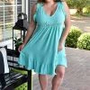 Umgee - C1761 - 3122 Gracious Heart Dress - Mint DRESSES
