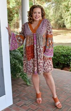 Davi & Dani - DD10341 - 1122 DRESSES Next To You Print Dress