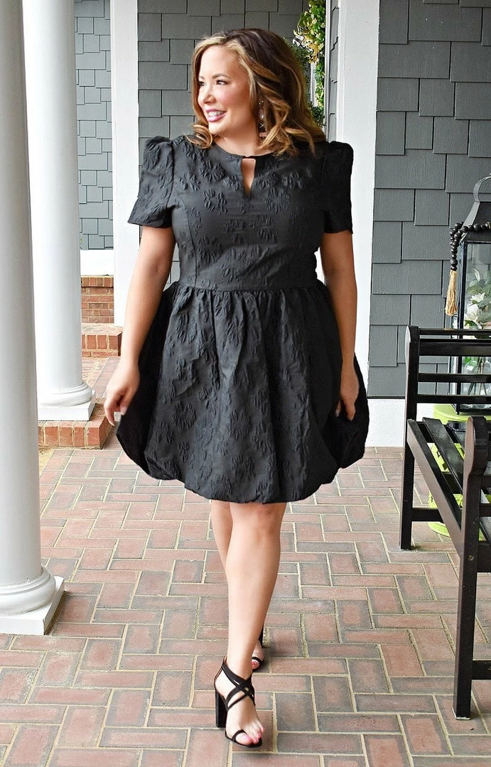 TCEC - CD02212 - 21222 Caught My Attention Dress - Black 1 TCEC - CD02212 - 21222 Caught My Attention Dress - Black