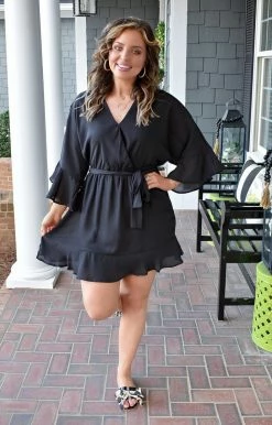 Andree - D10053-PP - 22022 Sweet Nothings Dress - Black DRESSES