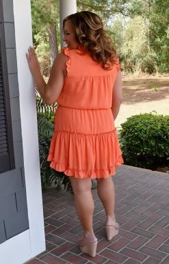 Adrienne - 2486S - 2322 DRESSES Making Magic Dress - Orange