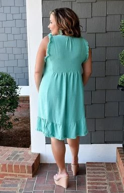 Umgee - C1761 - 3122 Gracious Heart Dress - Mint DRESSES