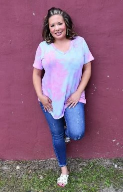 Heimish - BL-ST2000-34 - 2422 A Moment Too Soon Tie Dye Top