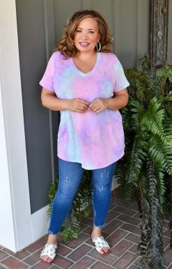 Heimish - BL-ST2000-34 - 2422 A Moment Too Soon Tie Dye Top