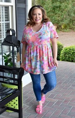 Heimish - BL-ST1875-24 - 21822 Good Times Tie Dye Top 7 Heimish - BL-ST1875-24 - 21822 Good Times Tie Dye Top