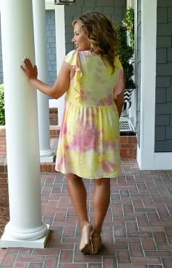 Andree - P94357 - 71822 Up At Dawn Tie Dye Dress DRESSES