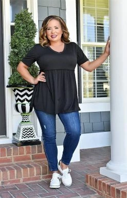 Heimish - BL-ST1875 - 4522 Been Waiting For You Top - Black TOPS