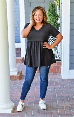 Heimish - BL-ST1875 - 4522 Been Waiting For You Top - Black TOPS