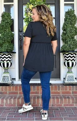 Heimish - BL-ST1875 - 4522 Been Waiting For You Top - Black TOPS