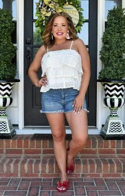 Southern Grace - 37100 - 52322 Saturday Afternoons Top - White TOPS