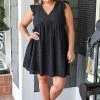 Andree - 93717 - 42622 DRESSES Sweet And Sassy Eyelet Dress - Black