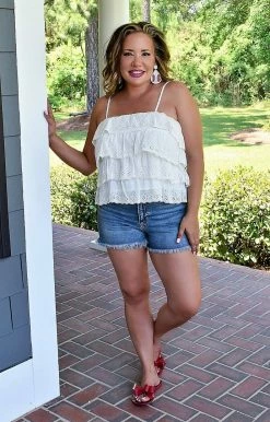 Southern Grace - 37100 - 52322 Saturday Afternoons Top - White TOPS