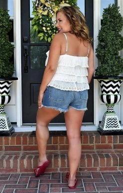 Southern Grace - 37100 - 52322 Saturday Afternoons Top - White TOPS