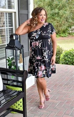 Heimish - BL-SD1313S - 32722 On Arrival Floral Dress - Black DRESSES 7 Heimish - BL-SD1313S - 32722 On Arrival Floral Dress - Black DRESSES