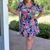 Heimish - BL-SD1402-10 - 41622 DRESSES Feeling Bright Floral Dress - Navy